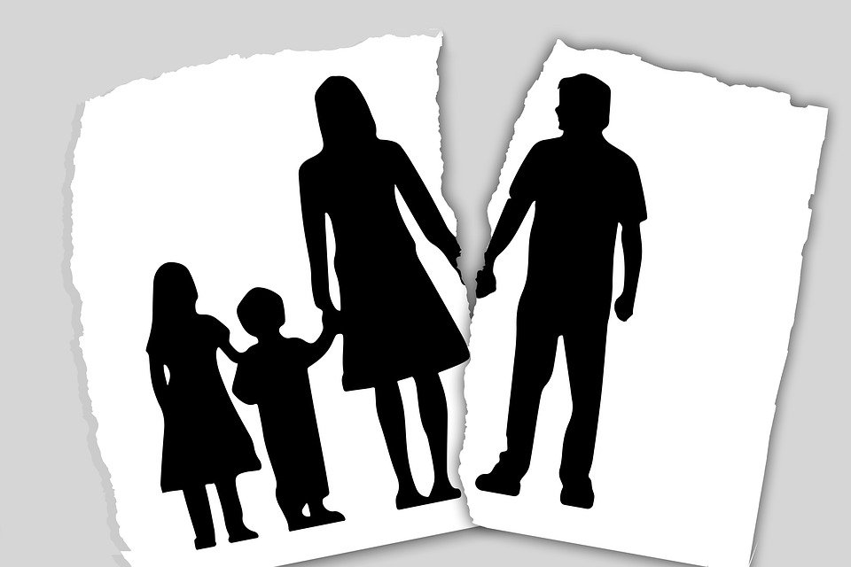 A family getting separated
