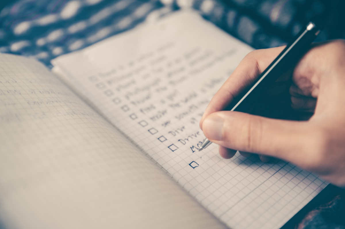 A checklist.