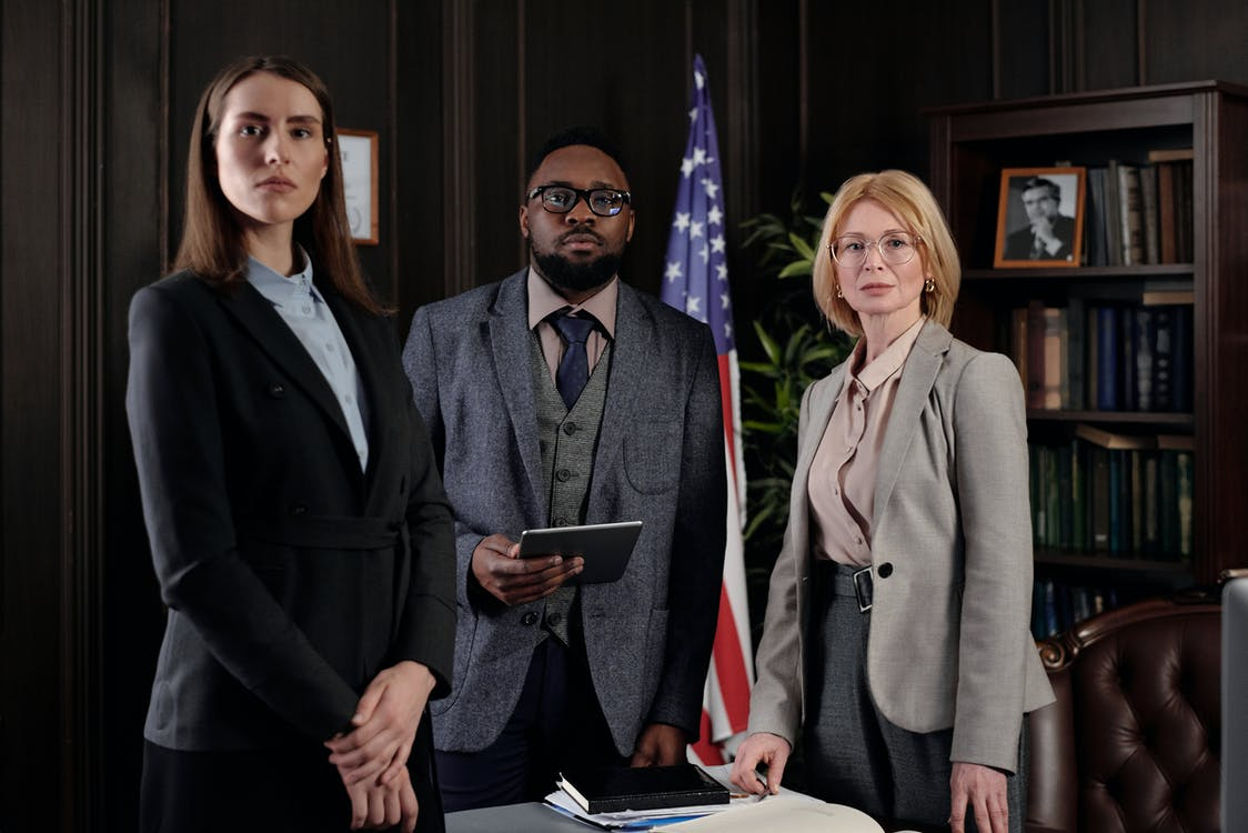 A team of professional lawyers