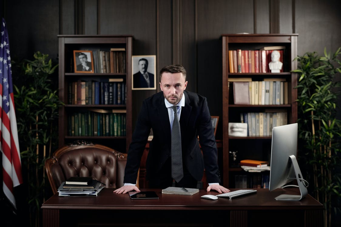 A probate lawyer in the office