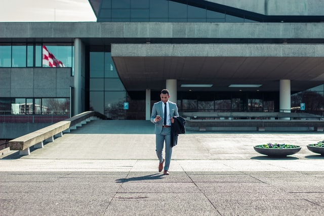 Nanda & Associate Lawyers Canada - A lawyer coming out of office