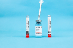 A COVID vaccination shot