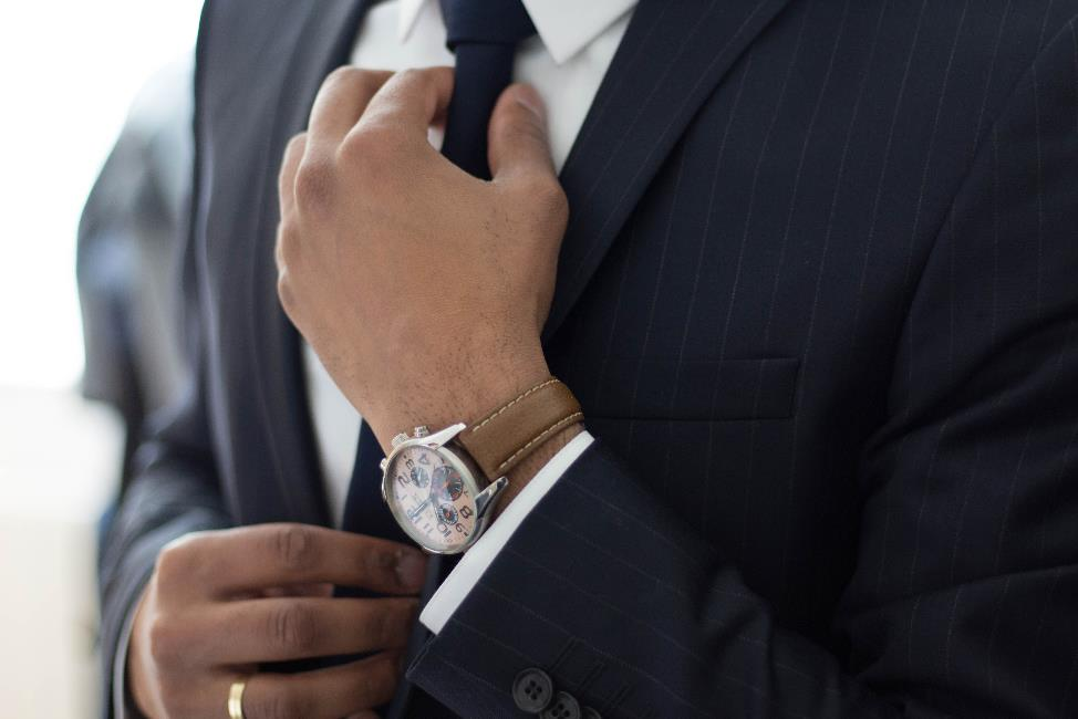 A person in a business suit 