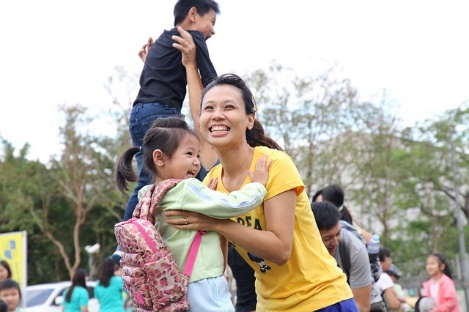 A mother and daughter
