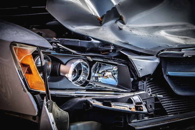 A car in an accident