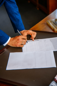 a person signing a corporate contract