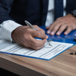 Nanda & Associate Lawyers Canada - An immigration lawyer helping a client fill spousal sponsorship form