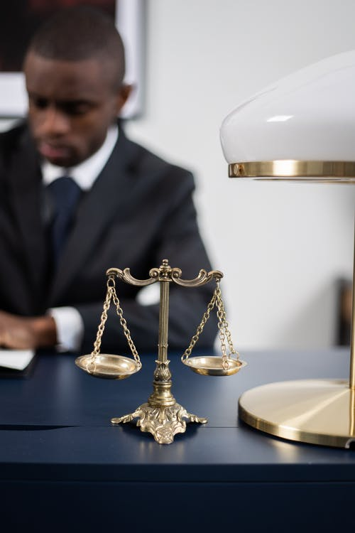 A professional civil litigation lawyer in an office