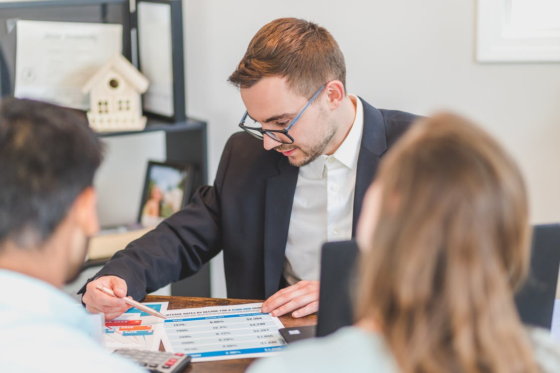  A real estate agent sealing the deal