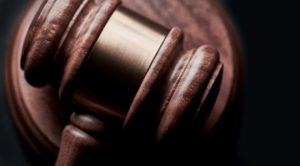 Closeup of a gavel.