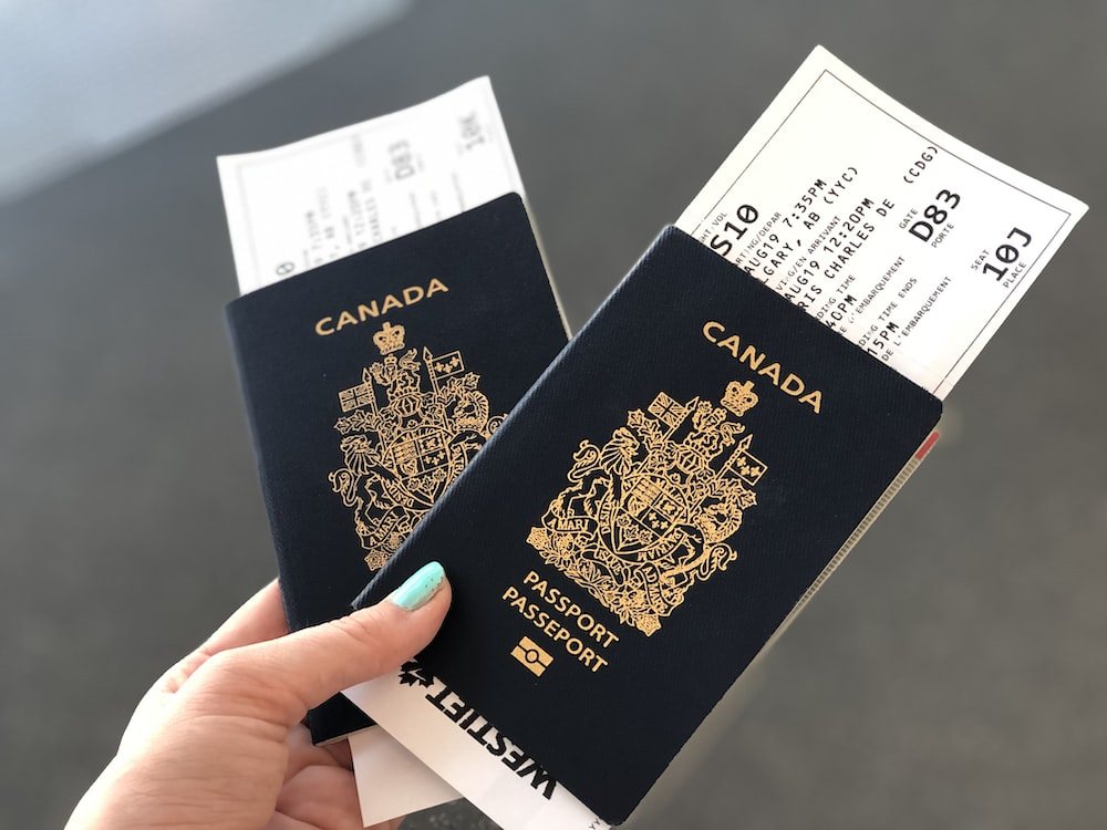  A person holding Canadian passports