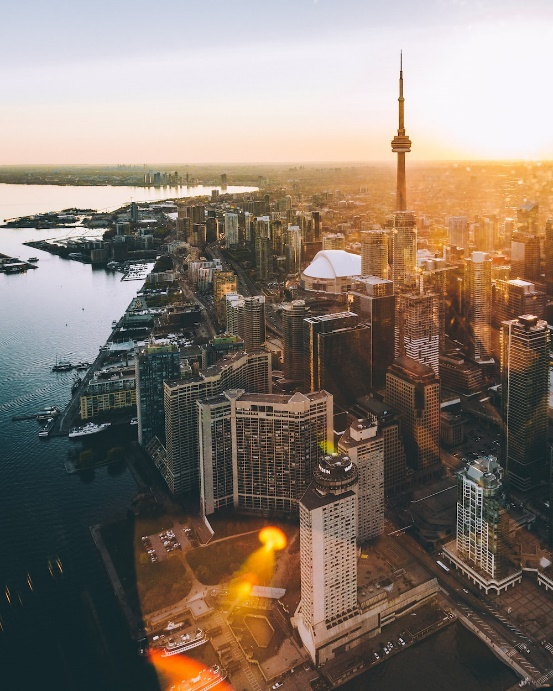 Nanda & Associate Lawyers Canada - an aerial view of Toronto