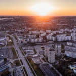 Nanda & Associate Lawyers Canada - Aerial view of a city during sunset